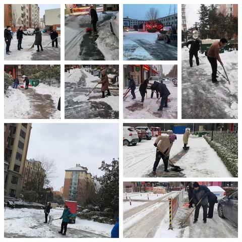 风雪渐寒，服务向暖—华龙区房地产事务中心全力做好物业小区扫雪除冰行动督导工作