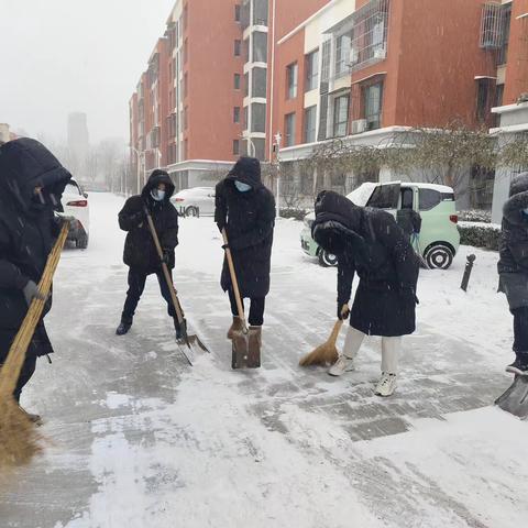 【双争有我｜新时代邻里节】为民楼社区开展“扫除积雪 情暖社区”活动