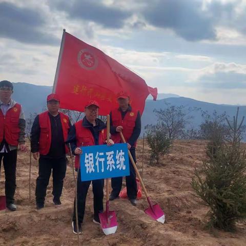 建行武山支行开展义务植树活动