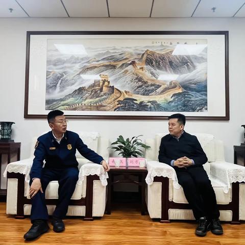 郝凯支队长会见千阳县县委书记刘方斌等领导