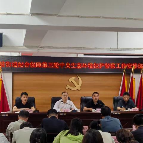 等驾坡街道召开配合保障第三轮中央生态环境保护督察工作安排部署会