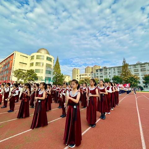 淮南市洞山中学第24届秋季运动会-校管弦乐团方阵精彩剪影集锦