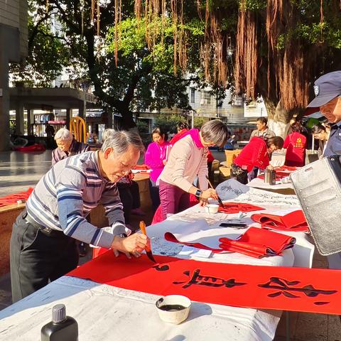 “云·飞扬”白云文化欢乐季系列活动—2025年第三十三届“松洲之春”文体系列活动之春联公益挥毫首场活动（螺涌专场）