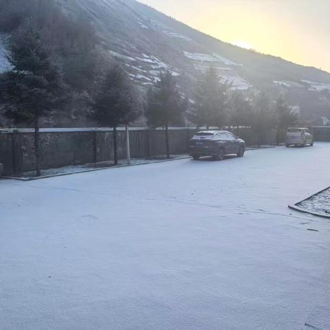 博峪河管护中心辖区降雪情况