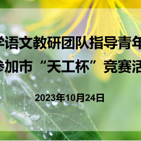 磨砺助成长 雕琢促花开——芦溪县小学语文教研团队活动（三）