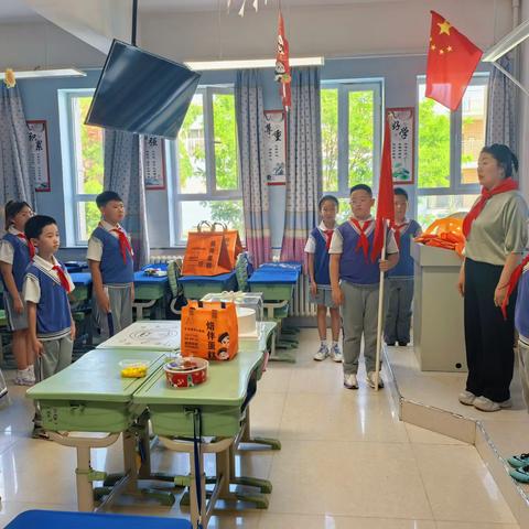 巴彦淖尔市第三小学4.1班第二小队《争当好少年–甜蜜的蛋糕》中队主题活动