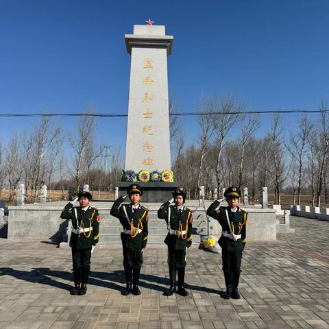 架玛吐镇中心校开展“继承先烈遗志，感恩向前行”清明节扫墓活动