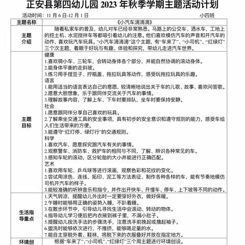 时光清浅，用爱陪伴——正安县第四幼儿园小四班十一月成长记录