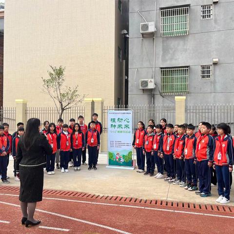 植初心 种未来——恩城飞鹅塘小学举行2024年植树节活动