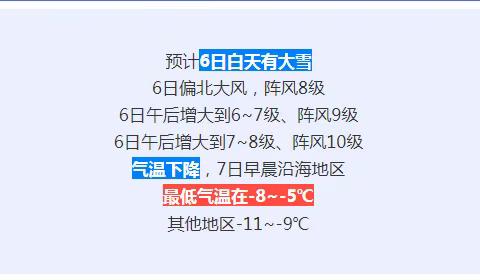 沈阳阳光鑫地物业温馨提示雨雪及寒潮降温天气提示如下：