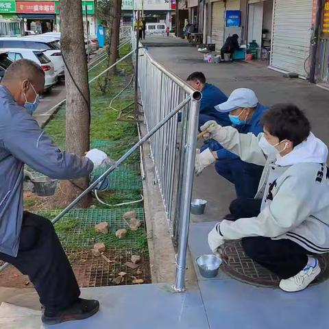 干干净净迎新春 农贸市场焕新颜