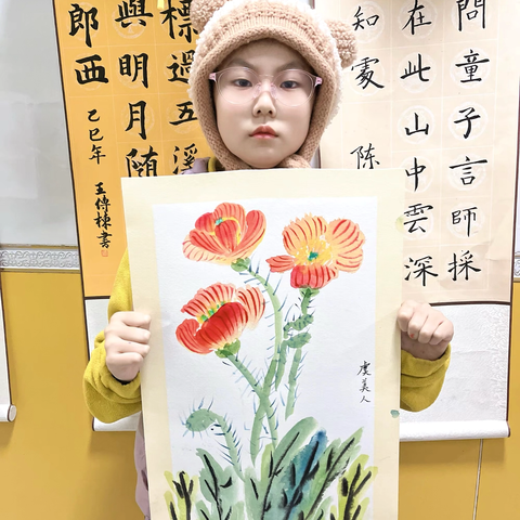 邹依珂宝贝汉锋国画之旅🌿