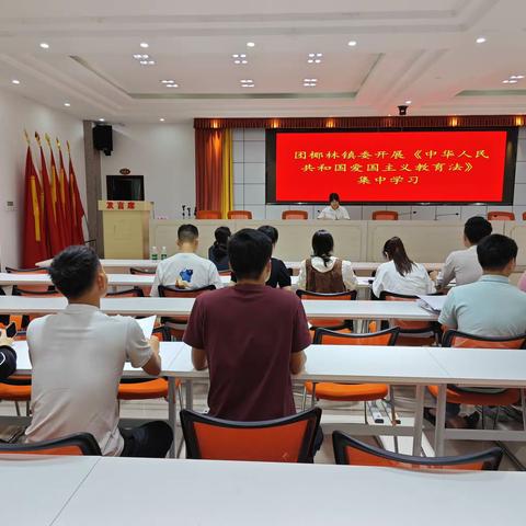 团椰林镇委组织开展学习《中华人民共和国爱国主义教育法》专题活动