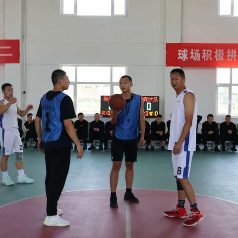 绽放青春 迎“篮”而上——榆阳大队开展中秋国庆系列活动（二）篮球友谊赛