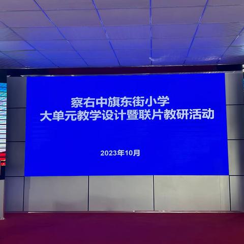 共学共研大单元——察右中旗东街小学大单元教学设计比赛