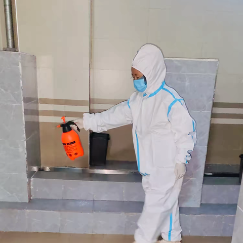 日常杀菌消毒，共筑健康环境 ——玉树五高日常卫生消毒工作简报