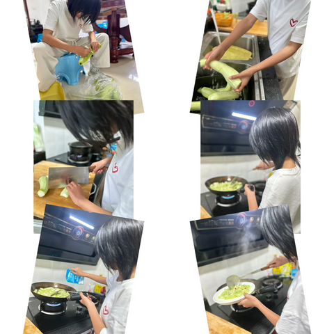 五一劳动之学炒菜       作者：曹莹