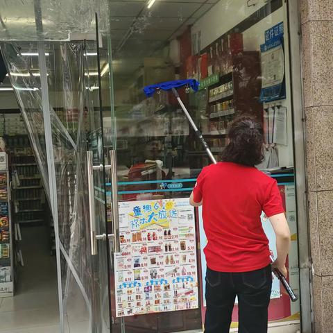聚星宏苑店清洁大扫除及设施设备检查已到位