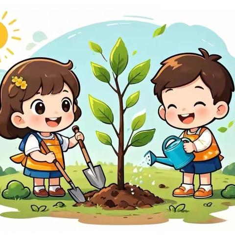 童心护绿·与树童行——清流县长校中心幼儿园植树节主题活动