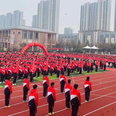 九年级百日誓师大会精彩瞬间呈现