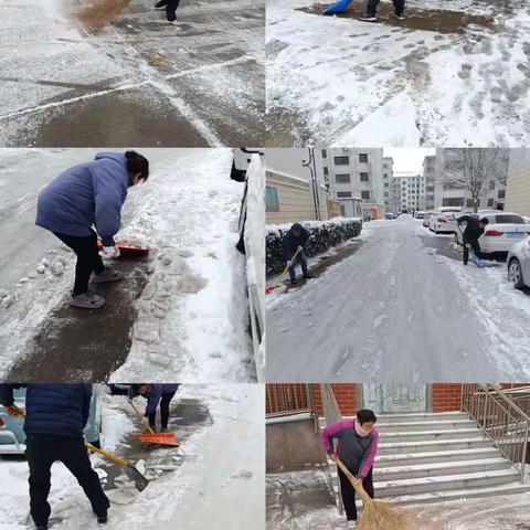 雪落知寒意，行动暖人心。金铭物业除雪护航，守护万家！