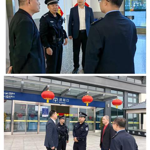 区委常委、政法委书记余学军到崖州动车站调研工作