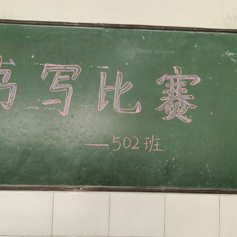执笔书经典，墨香润童心——金贝贝小学502班书写比赛
