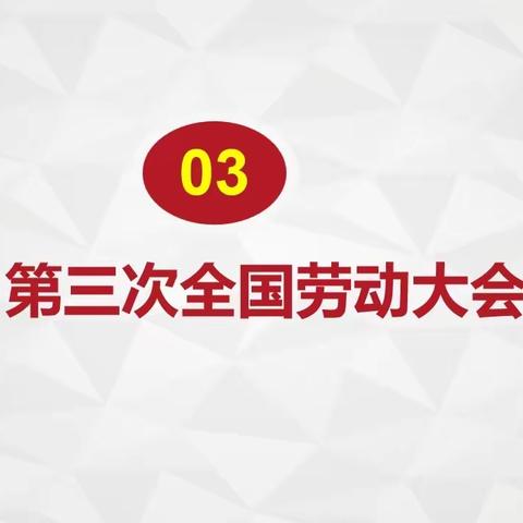 喜迎工会十八大之三 第三次全国劳动大会