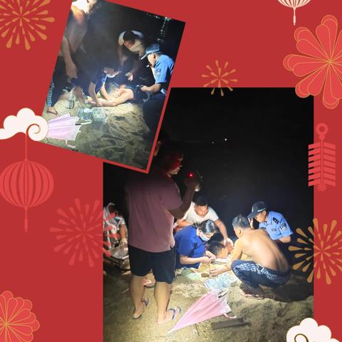 生死时速！三亚海角海岸派出所民辅警纵身入海，红塘湾深夜救回轻生男子