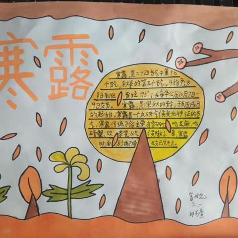 寒露节气——马站镇富岭完全小学活动之一