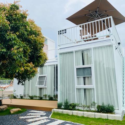 一亩荔园民宿5房7床，打卡特色庭院