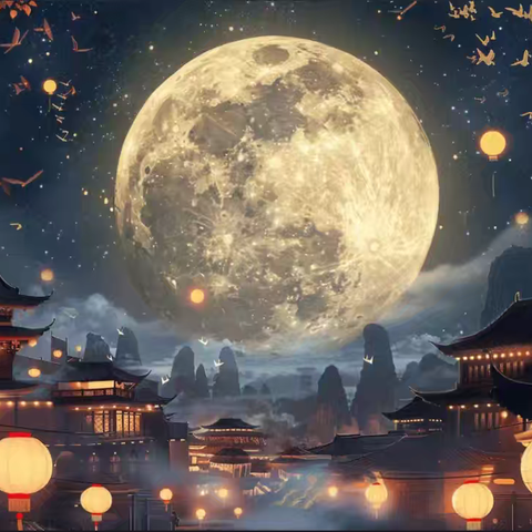 月下思乡，心系团愿   ——卢氏实高德育作业