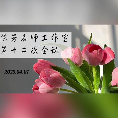 山西大学附中 陈芳名师工作室 第十二次会议