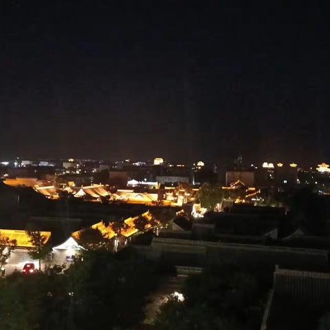 国庆节夜游忻州古城