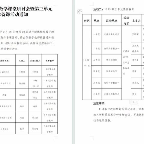 共研一节课，精彩同分享—【高中敏—记临沂沂河实验小学三单元集备】