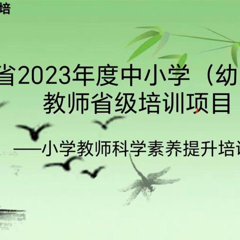 教育当怀凌云志，省培研修助成长 河北省2023年度中小学（幼儿园）教师省级培训项目——小学教师科学素养提升培训4班 第二天