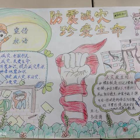 【莒县四小 乐真教育】 五七防震减灾从我做起