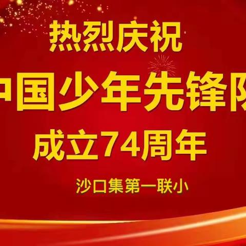 学习二十大 争做好队员—沙口集第一联小