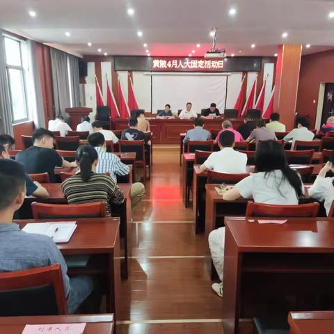 黄陂镇四月人大代表固定活动日