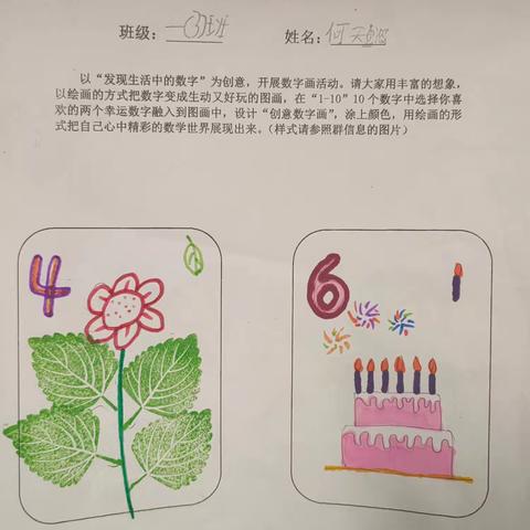 小萌娃创意数字，规范书写，可盐可甜，爱了爱了😍（3班）