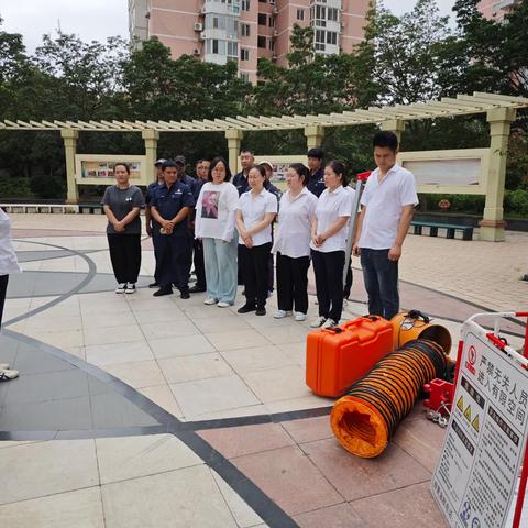 “长鸣警钟安全 筑牢安全防线” 晨光东社区有限空间安全培训会