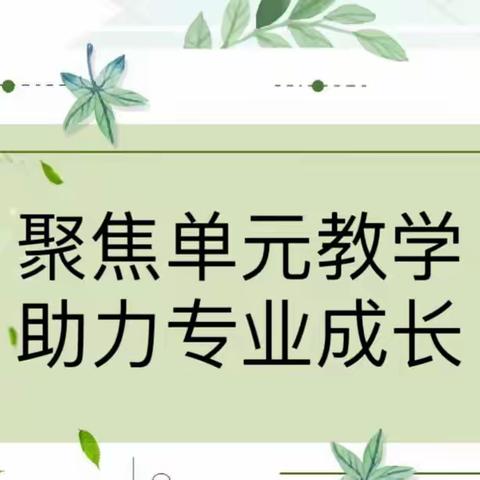 聚焦单元教学，助力专业成长——记爱都小学语文教研活动