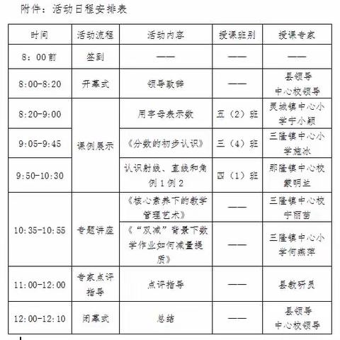 名师引领促成长，金秋送教绽芳华——灵山县2023年秋季小学数学名师送教送培活动（数学科  三隆镇中心校点）