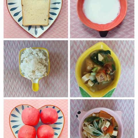 银川市兴庆区月牙湖第五幼儿园一周幼儿美食