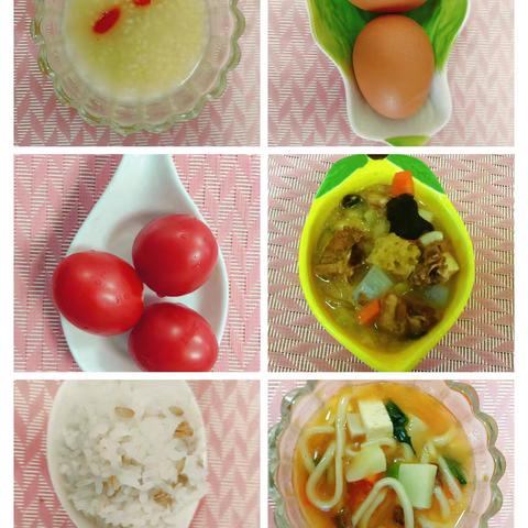 银川市兴庆区月牙湖第五幼儿园一周幼儿美食