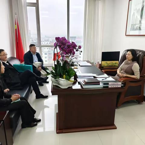 吉林市分行党委委员张鹏同志走访磐石市委市政府