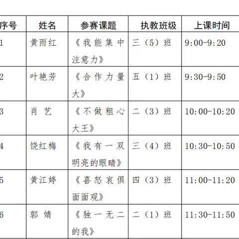 幸福课堂，快乐成长——《健康与幸福》优质课竞赛