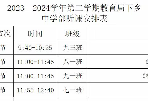 “教”无涯，“研”不尽——白土窑乡寄宿制学校初中部“驻校教研”活动