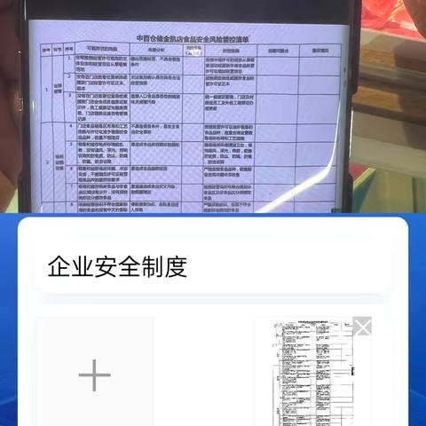 金凯店食品安全大检查整改报告