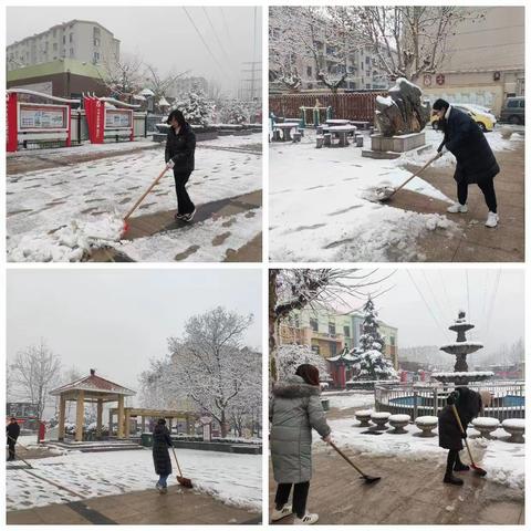 【小辛社区城管工作站】落实“门前五包”各扫门前雪